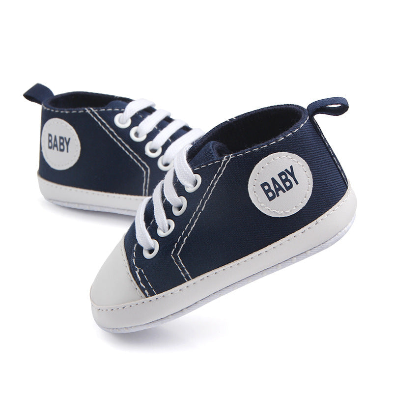 Baby Canvas Sports Sneakers | First Walkers Anti-Slip Shoes - Artistic Decor