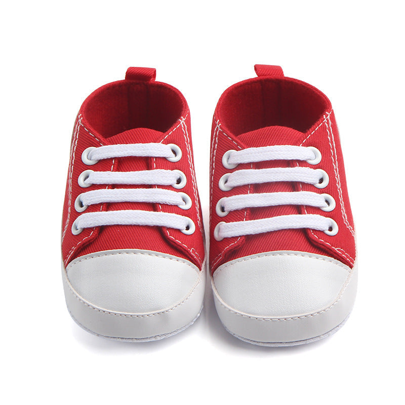 Baby Canvas Sports Sneakers | First Walkers Anti-Slip Shoes - Artistic Decor