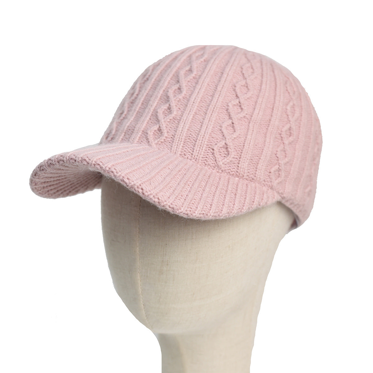 Knitted Wool Baseball Cap | Warm Winter Peaked Hat - Gallery Edition