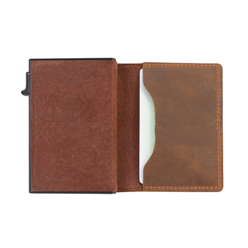 Men's RFID Slim Leather Wallet | Minimalist Card Holder - Premium Canvas