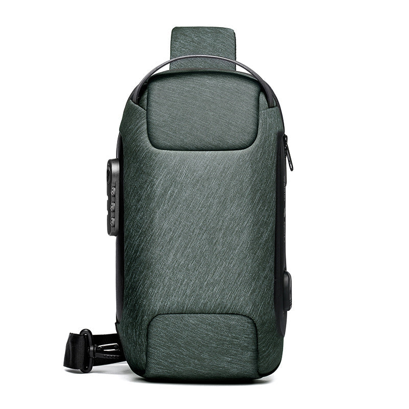 Men’s Waterproof Anti-Theft Sling Bag | USB Travel Chest Bag - Exclusive Edition